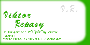 viktor repasy business card